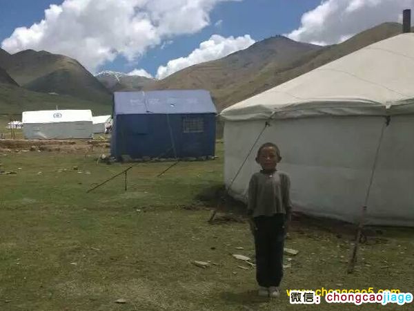 冬蟲夏草采挖營地的小朋友 冬蟲夏草采挖營地的小朋友