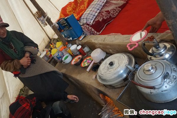 冬蟲夏草采挖大軍宿營地內(nèi)部圖片