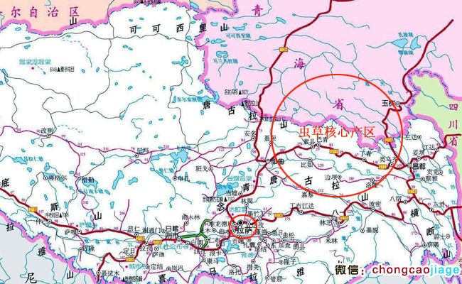 西藏拉薩到那曲蟲草核心產(chǎn)區(qū)地圖 西藏拉薩到那曲蟲草核心產(chǎn)區(qū)地圖