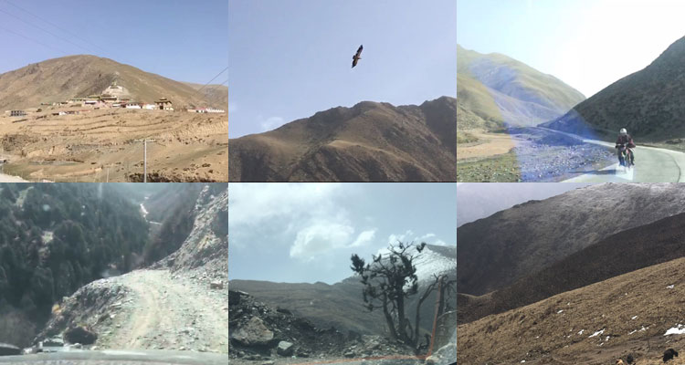 駕車果洛蟲草草山沿途風景 駕車果洛蟲草草山沿途風景